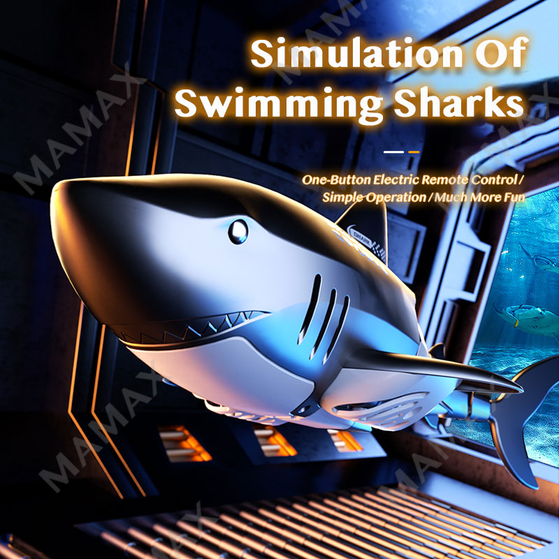Kids Mechanical Remote Control Robot Swimming Shark/Sting Ray/Croocodile Aquatics Animal Toy with Cool Lights★RC Waterproof