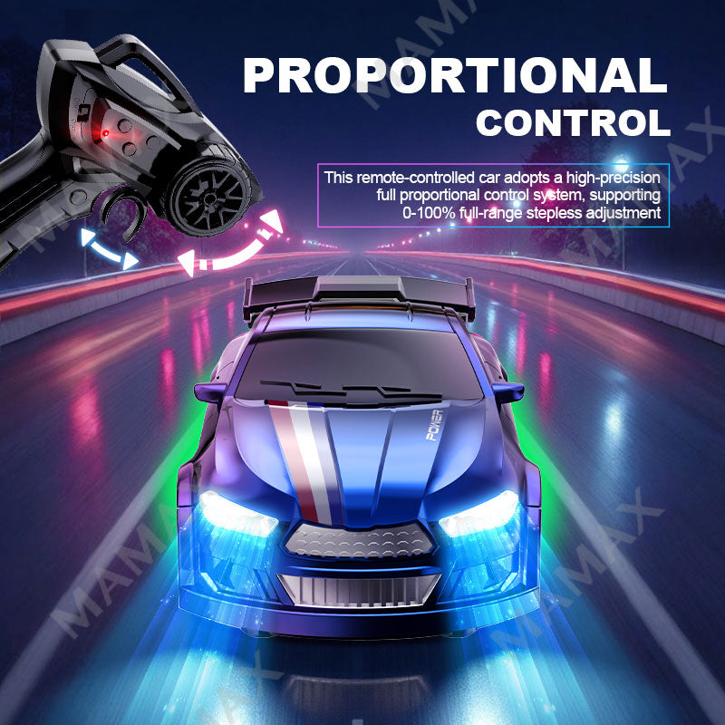 1/64 Micro Simulated Drifting Remote Control Car With Light Effects★Type-C Direct Charging✅FREE 4 Road Cones Included🚧