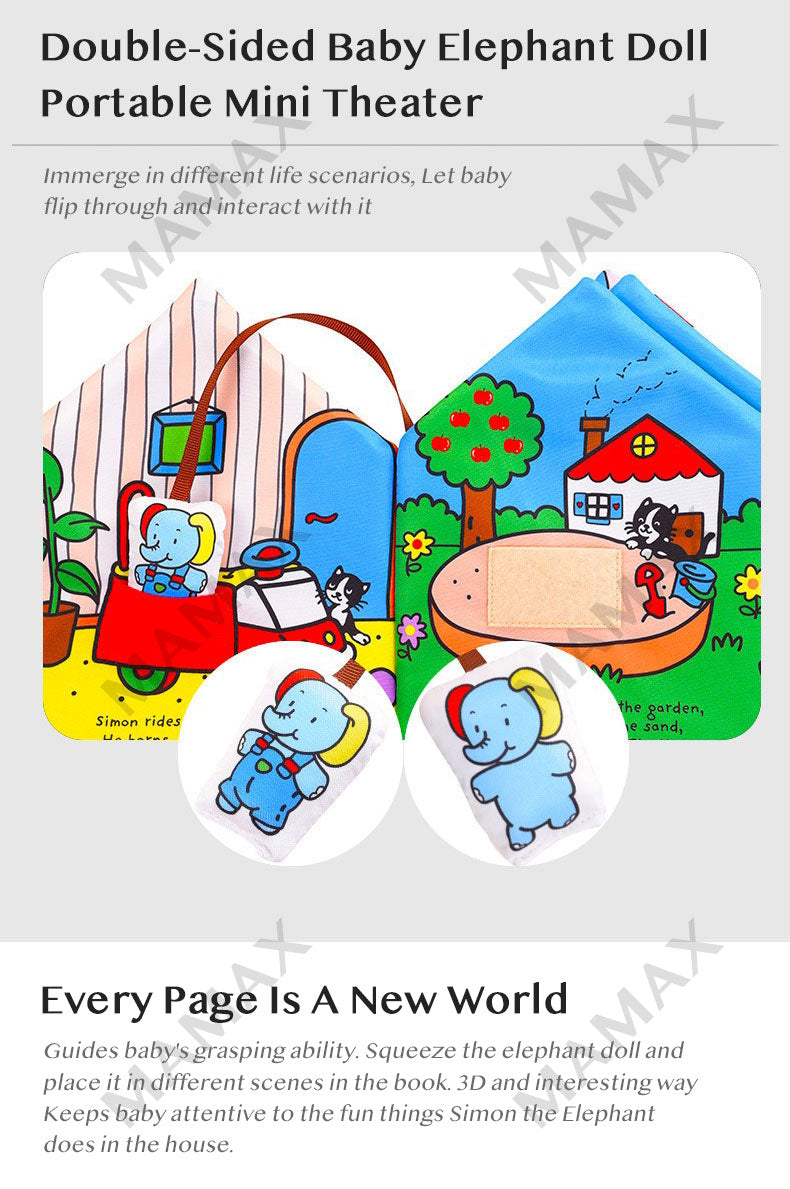 The House Of Simon 3D Baby Washable Fabric Book
