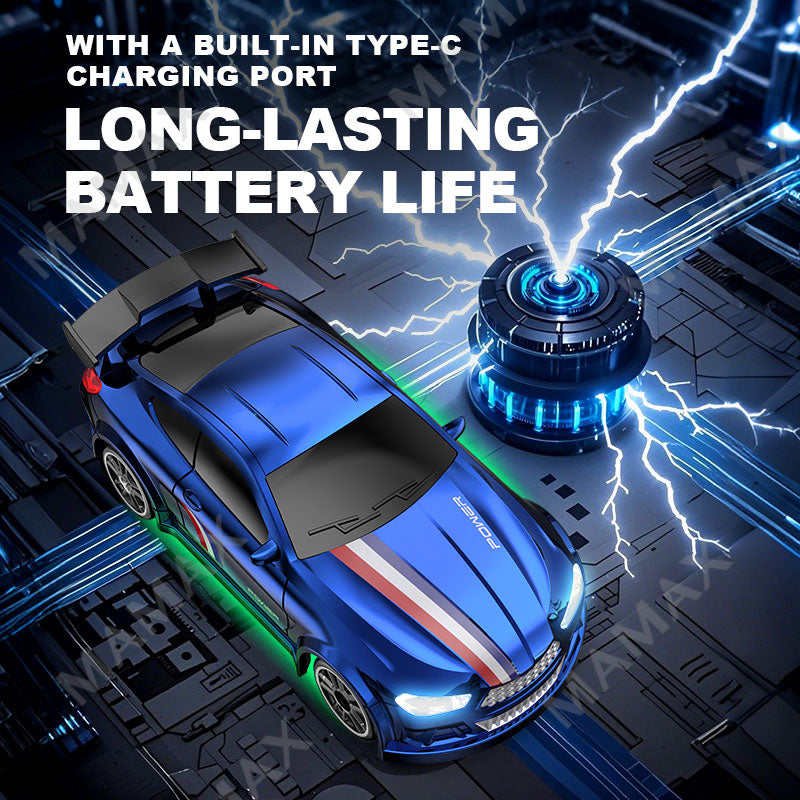 1/64 Micro Simulated Drifting Remote Control Car With Light Effects★Type-C Direct Charging✅FREE 4 Road Cones Included🚧