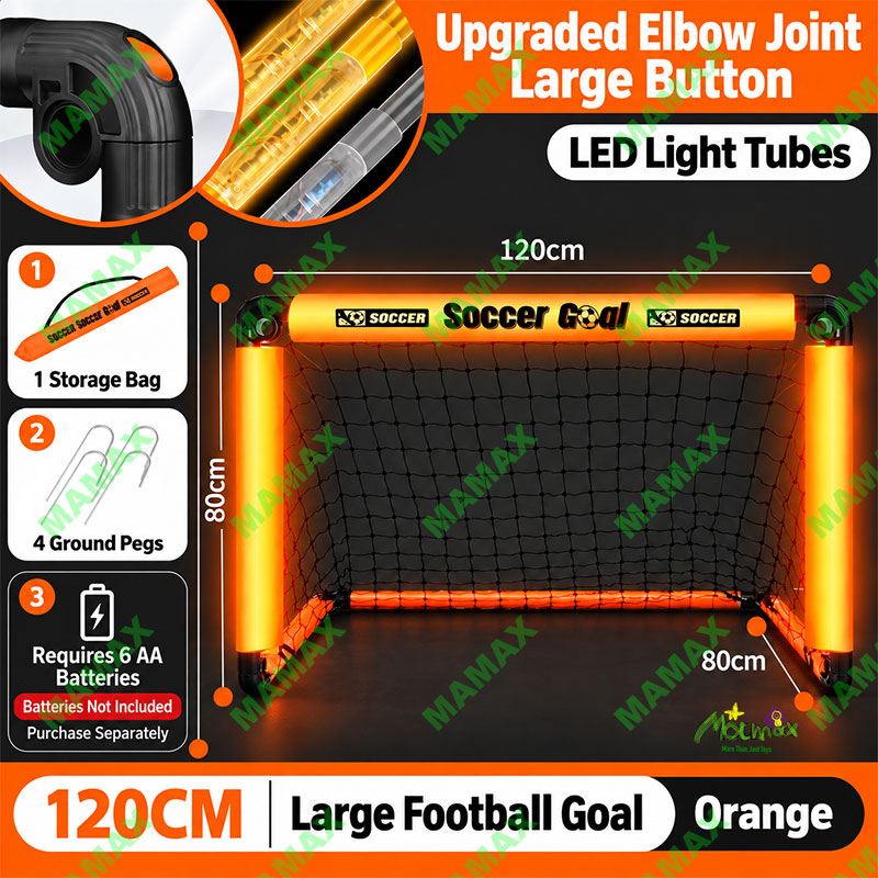 MAMAX【SG Ready Stock】120CM Foldable Kids Football Goal Soccer Goal Net With Storage Bag★