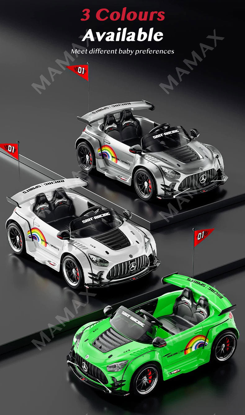 🔥NEW RELEASE🔥24V 2-Seater Super Power Mercedes-Benz AMG GT Kids Electric Ride On Drifting Car With Remote Control