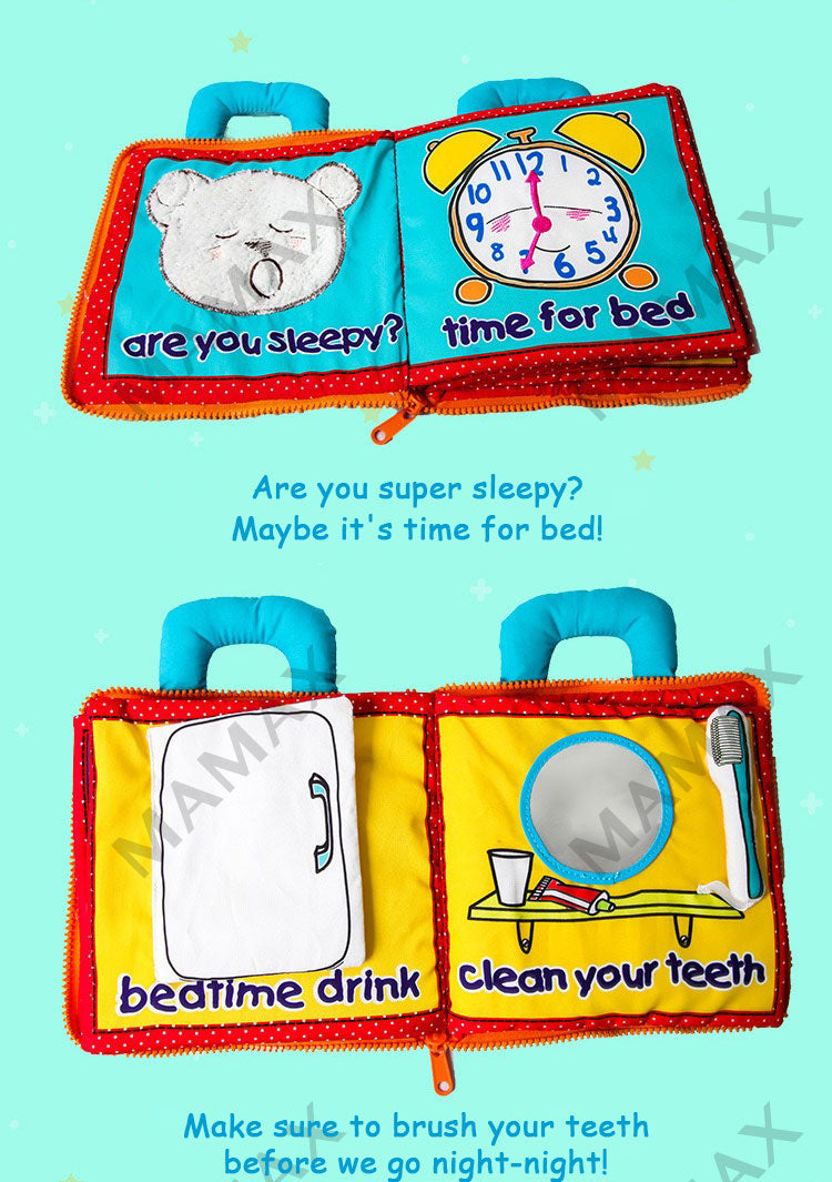 Bear Baby Night Fabric Book