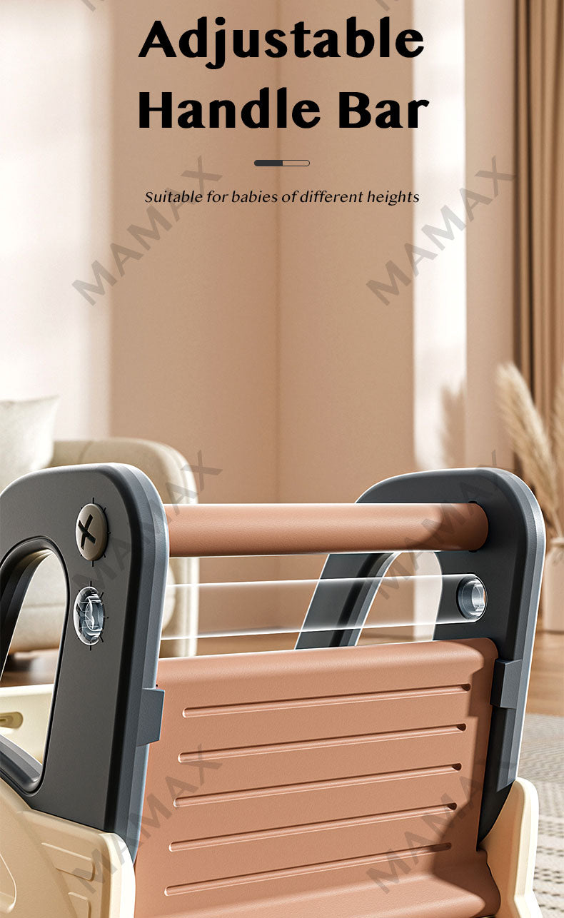 4-in-1 Multi-Purpose Baby Storage Walker/Push Cart With Pulling Rope&Adjustable Handle Bar★Toddler/Kids Walker