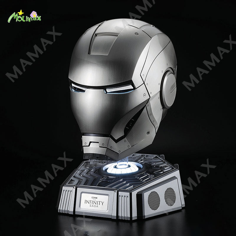 1:1 Scale Wearable Iron Man Helmet Bluetooth Speaker★Voice/Remote/Touch Control✅LED Eye Lights✅