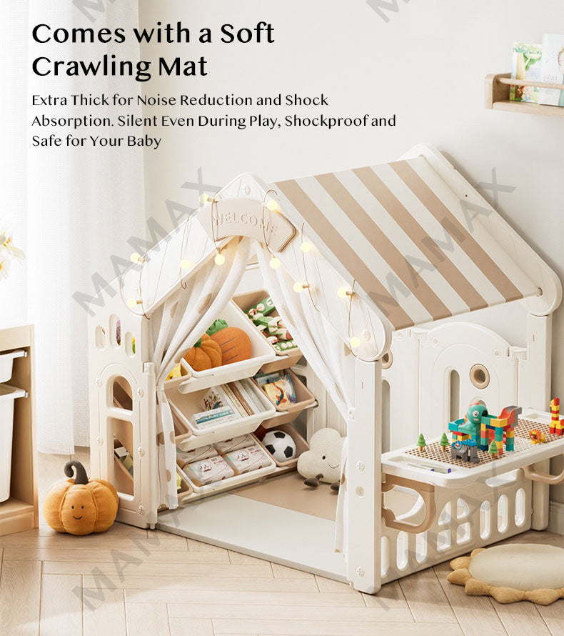 Premium Multi-Functional Kids House Tent Set With Play Mat★