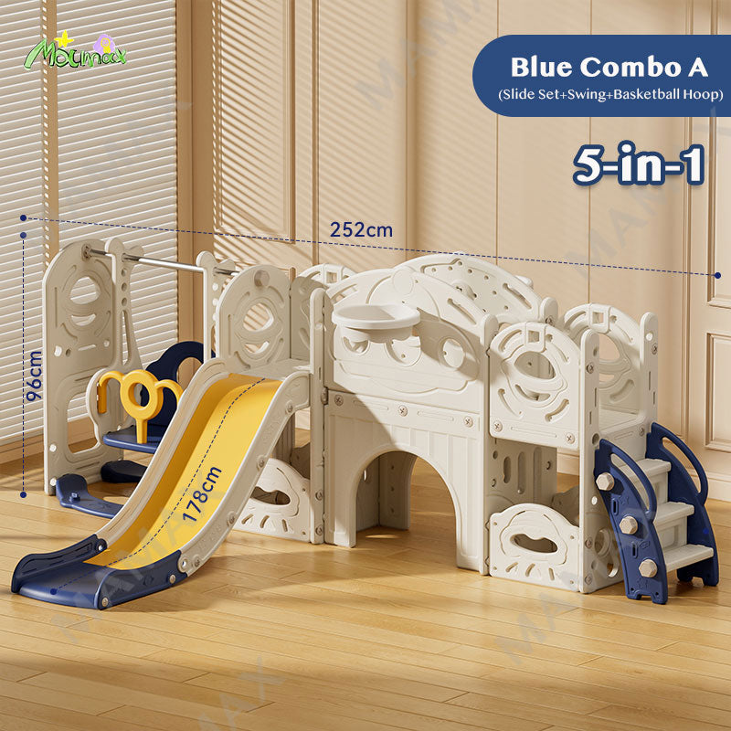 5-in-1 Kid's Indoor Mini Playground Toy Combo PlaySet