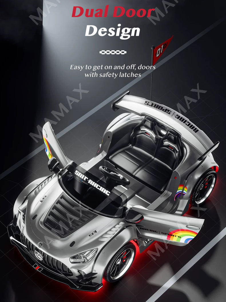 🔥NEW RELEASE🔥24V 2-Seater Super Power Mercedes-Benz AMG GT Kids Electric Ride On Drifting Car With Remote Control