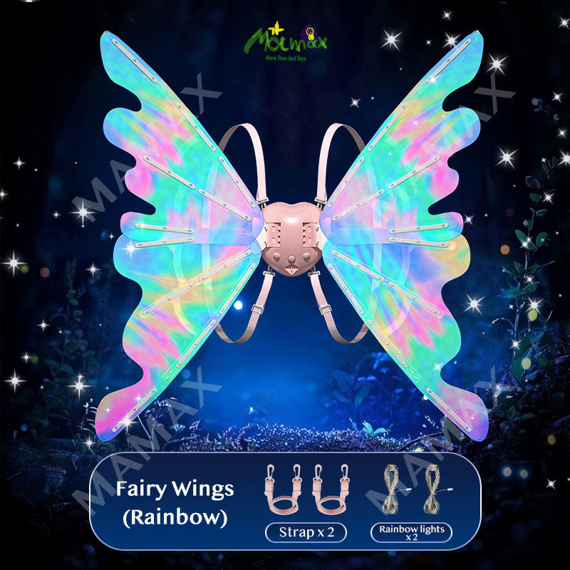 Kids Wearable Electric Fairy Wings With Lights & Music★Butterfly Flapping Wings
