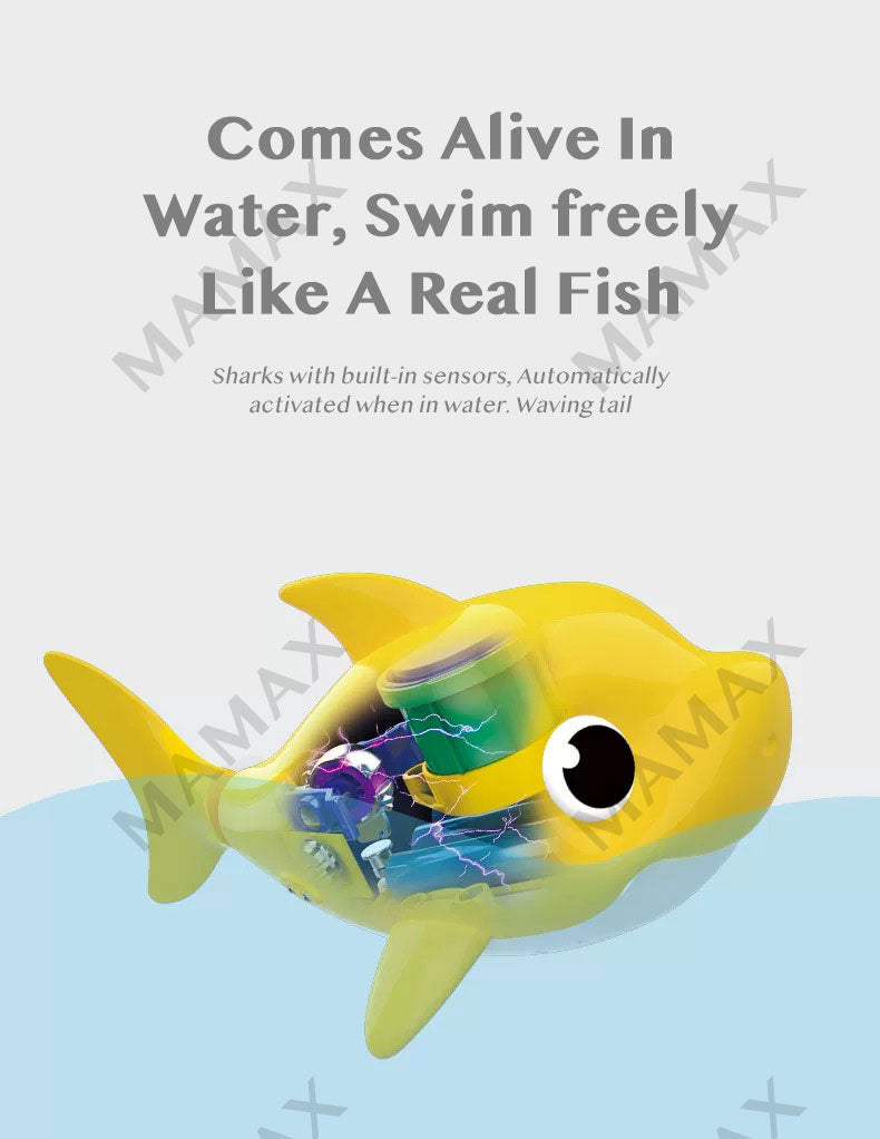 Robo Alive Junior Pink Fong Baby Shark Sing&Swim Bath Toy★Water Activated