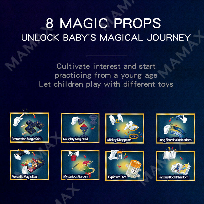 Kids Frozen/Micky Magic Show Mega Toy Set Gift Box★8 Magic Tricks Included