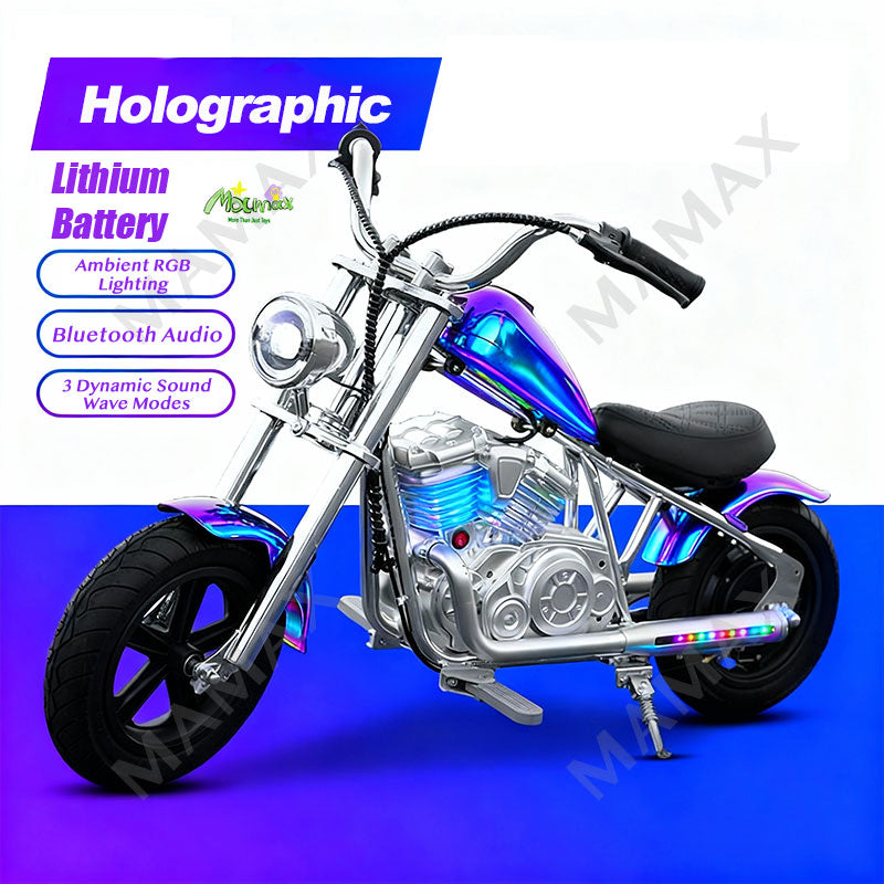 Premium Retro Harley-Style 22.2V 2-Wheel Kids Electric Motorcycle★Children Ride On Bike✅Fully Assembled✅Lithium Battery✅