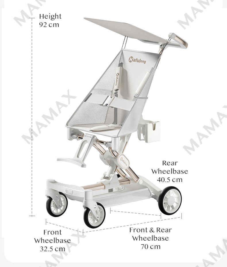 Ultra Lightweight Foldable Cabin Size Baby Stroller