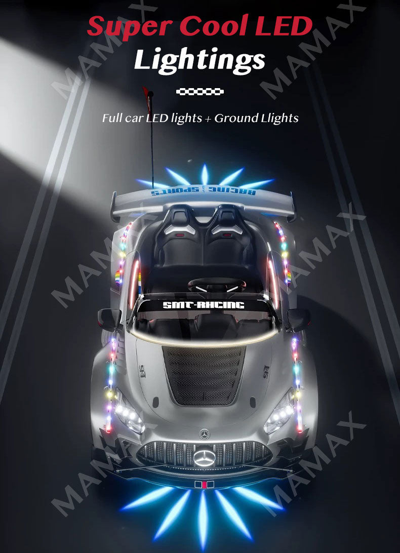 🔥NEW RELEASE🔥24V 2-Seater Super Power Mercedes-Benz AMG GT Kids Electric Ride On Drifting Car With Remote Control