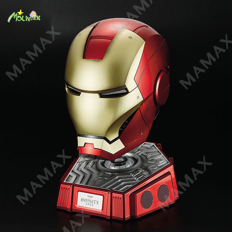1:1 Scale Wearable Iron Man Helmet Bluetooth Speaker★Voice/Remote/Touch Control✅LED Eye Lights✅