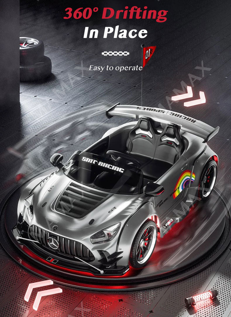 🔥NEW RELEASE🔥24V 2-Seater Super Power Mercedes-Benz AMG GT Kids Electric Ride On Drifting Car With Remote Control