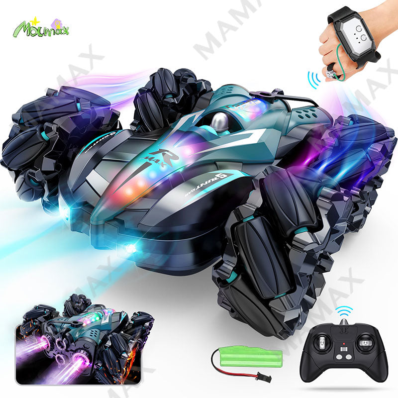 Fog Spray Dual Remote Control Stunt Racing Car 360° Rotation With Lights&Sound