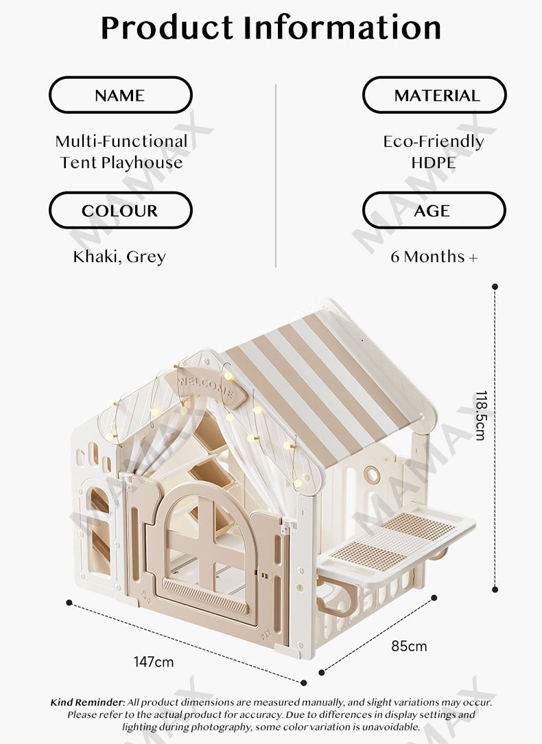 Premium Multi-Functional Kids House Tent Set With Play Mat★