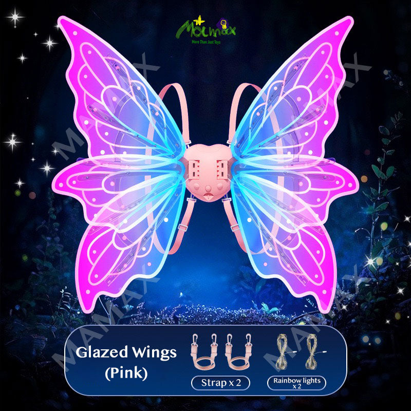Kids Wearable Electric Fairy Wings With Lights & Music★Butterfly Flapping Wings