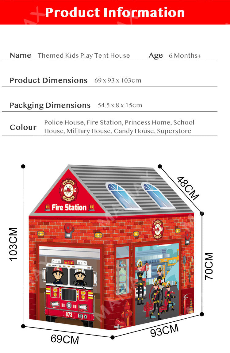 🔥NEW🔥Kids Themed Pretend Large Play Tent House