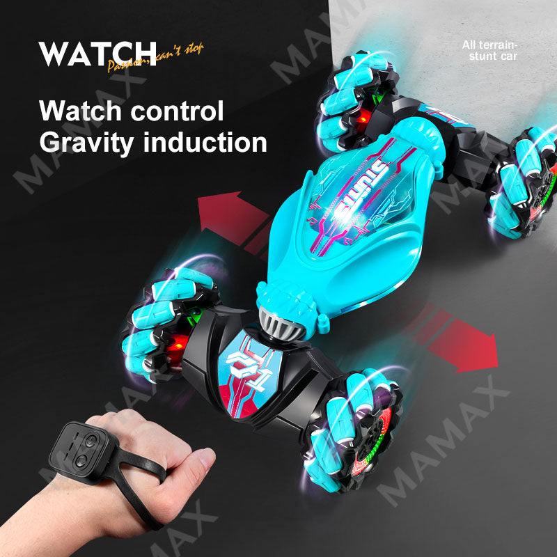 Dual Remote Control Climbing 360° Drift Deformation All-Terrain Stunt Twist Car with Lights&Music★Gesture Sensor