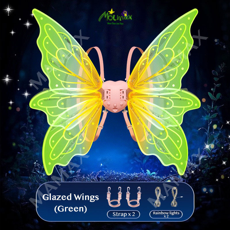 Kids Wearable Electric Fairy Wings With Lights & Music★Butterfly Flapping Wings