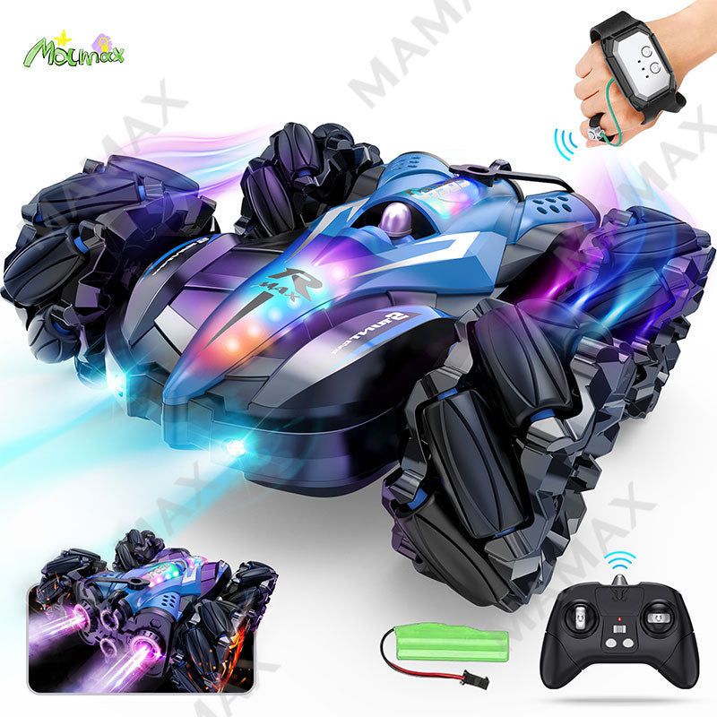 Fog Spray Dual Remote Control Stunt Racing Car 360° Rotation With Lights&Sound