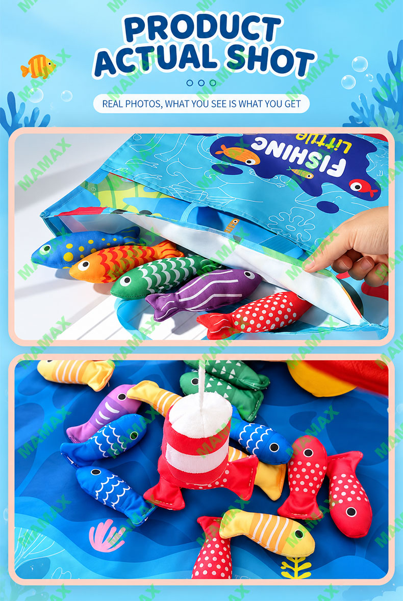 MAMAX【SG Ready Stock】22PCS Magnetic Fishing Toy Set with Storage Bag for Toddlers Kids★