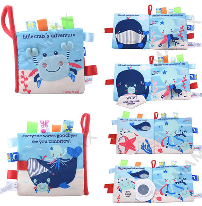 Funny Zoo Baby Cloth Animal Tag Book