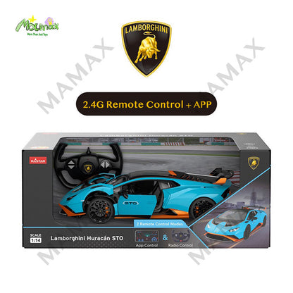 Rechargeable Large Official Licensed 1:14 Lamborghini Huracán STO Remote Control Car★APP➕Remote Controller