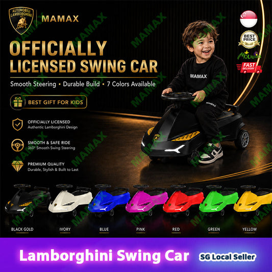 Lamborghini Official Licensed Kids Swing Car★360° Wiggle Ride-On✅