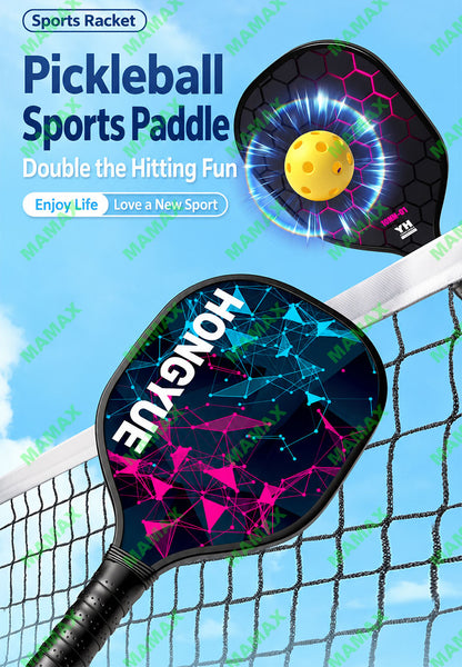 MAMAX【SG Ready Stock】Kids Lightweight Pickleball Set 2 Paddles+4 Balls+Storage Bag
