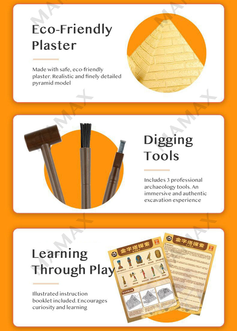 Egypt Pyramid Archaeology Dig Kit for Kids★STEM Educational Toy✅