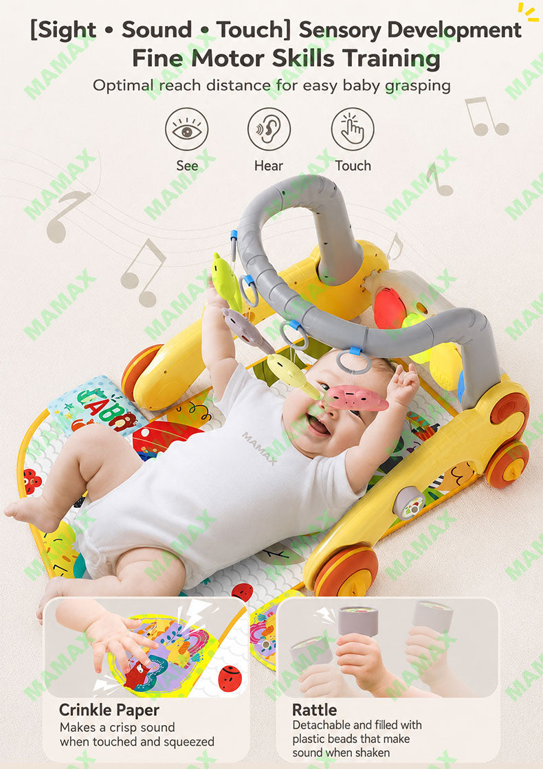 7-in-1 Multi-Functional Musical Piano Activity Gym With Walker★