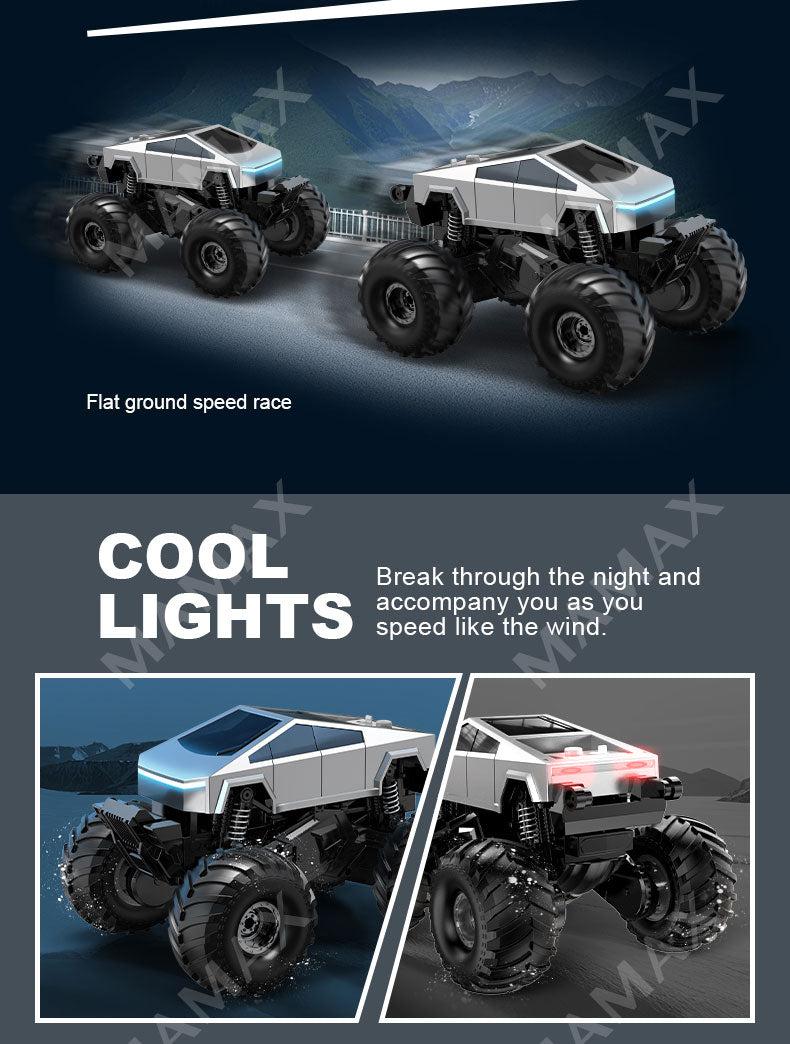 Tesla CyberTruck Remote Control Amphibious Off-Road Vehicle With Type C Direct Charging&Charging Pile★360° Rotation