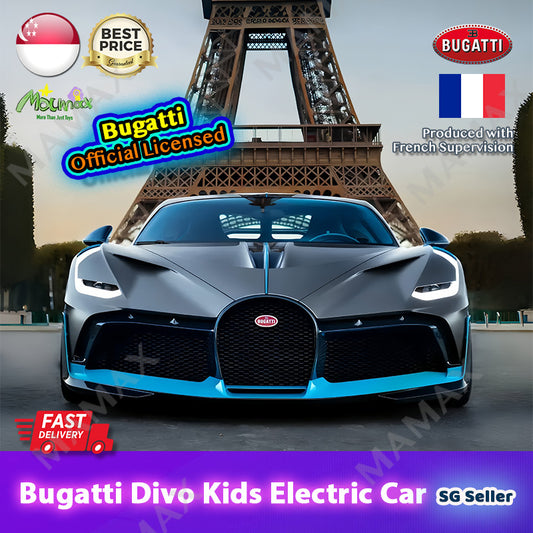 🔥NEW🔥Official Licensed Bugatti Divo Large Size Kids Electric Ride On Toy Car