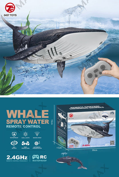 Waterproof Rechargeable Remote Control Swimming Marine Animals➕Water Spray