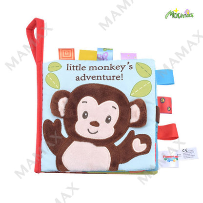 Funny Zoo Baby Cloth Animal Tag Book