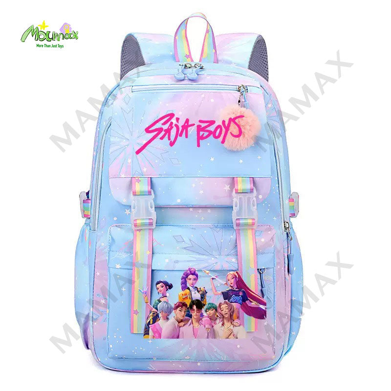 K-Pop Demon Hunters Kids Student School Backpack★Large Capacity✅Lightweight✅