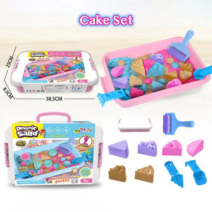 Non-Toxic Themed Kinetic Dynamic Play Sand Bundle Set