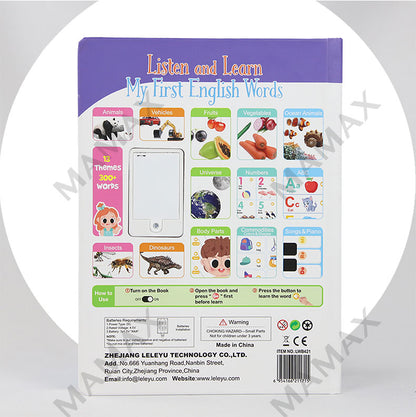 Toddler Audio English Words Sound Book★Touch & Learn