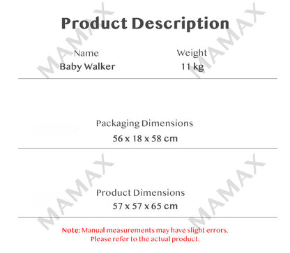 Multi-Functional Animal Baby Walker With Jumping➕360° Spinning Activated Music & Lights★