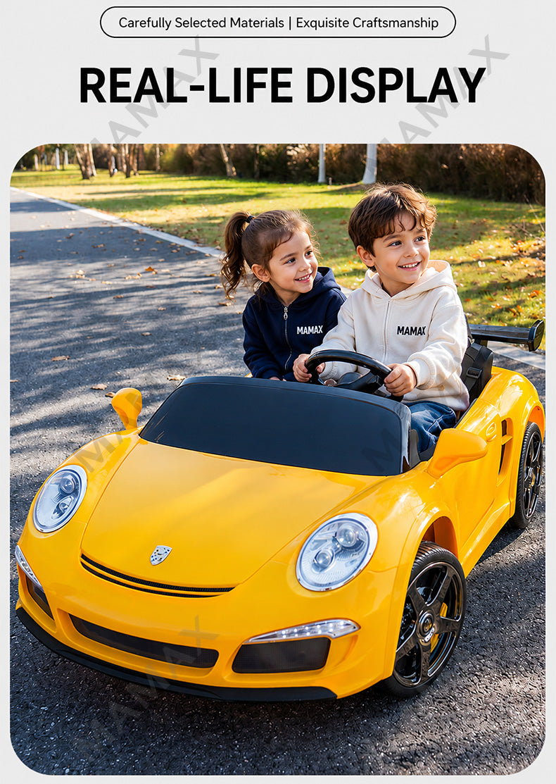 MAMAX🔥NEW🔥2-Seater Official Licensed Porsche RUF CTR3 Kids Electric Ride On Toy Car★