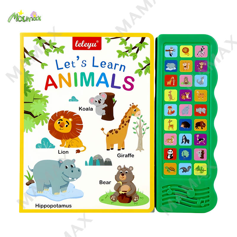 Let's Learn Animals/Farm Animals 27 Buttons Kids Electronic Sound Book★