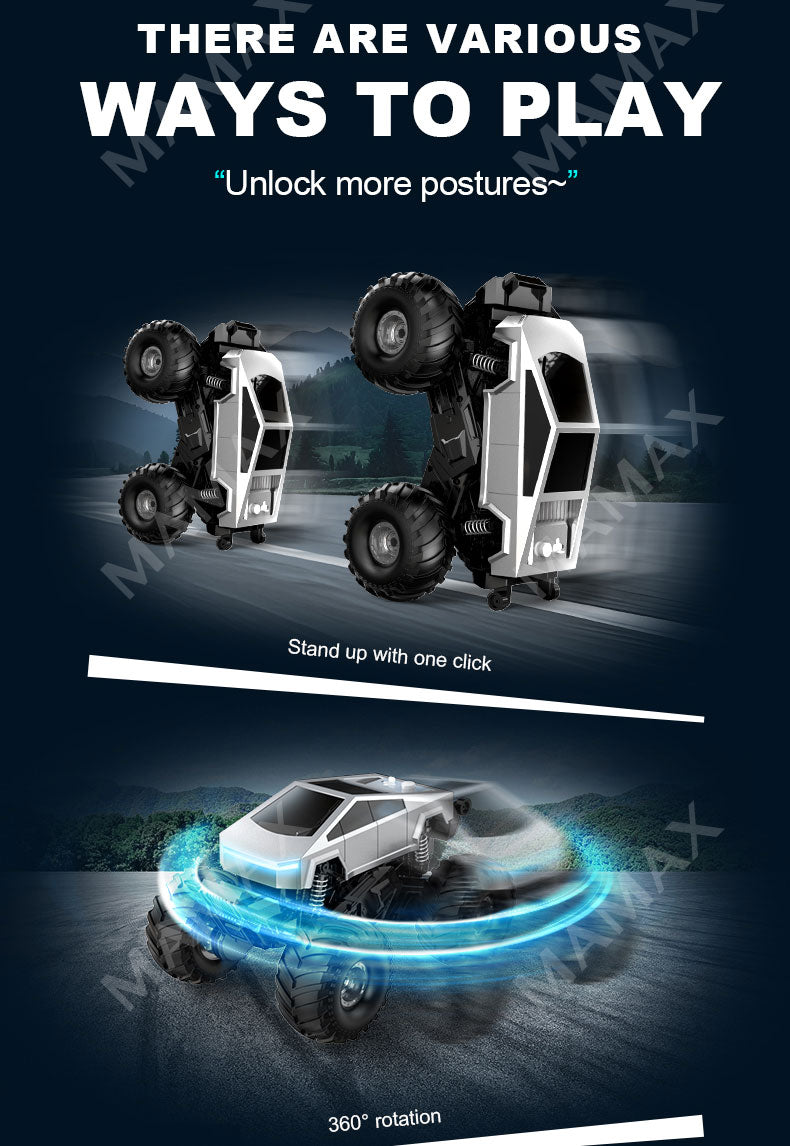 Tesla CyberTruck Remote Control Amphibious Off-Road Vehicle With Type C Direct Charging&Charging Pile★360° Rotation