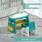 Kids Cute Hippo Multifunctional Adjustable Study Table + Chair Set With FREE Marker& Eraser