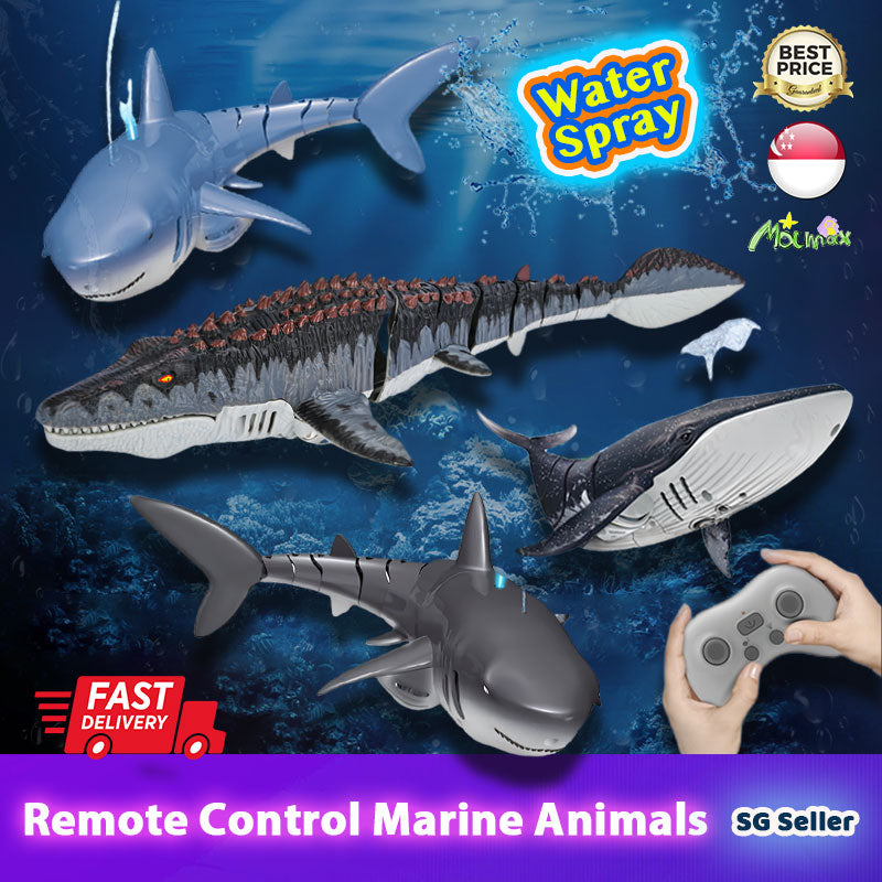 Waterproof Rechargeable Remote Control Swimming Marine Animals➕Water Spray