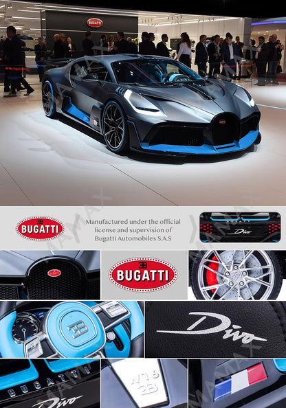 🔥NEW🔥Official Licensed Bugatti Divo Large Size Kids Electric Ride On Toy Car