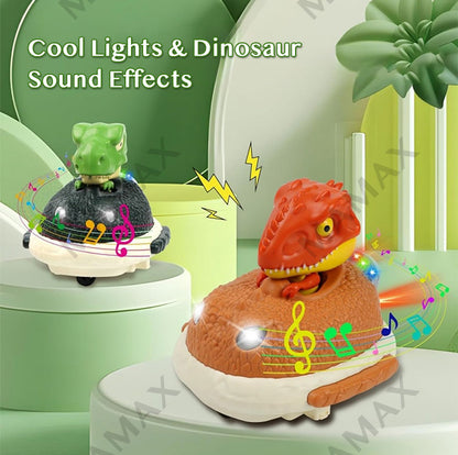 Mini Dinosaur Remote Control Bumper Car Battle Set Dual Pack With Lights & Sound Effects★