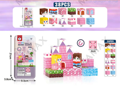 Mini Magnetic Blocks Travel Set Portable Tin Box★Educational Building Toy for Kids✅5 Themed✅